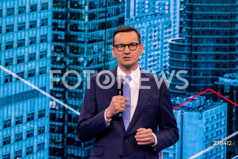  13.05.2023 WARSZAWA<br />
KONWENCJA PROGRAMOWA PRAWA I SPRAWIEDLIWOSCI<br />
PROGRAMOWY UL<br />
N/Z PREMIER MATEUSZ MORAWIECKI<br />
FOT. MARCIN BANASZKIEWICZ/FOTONEWS  