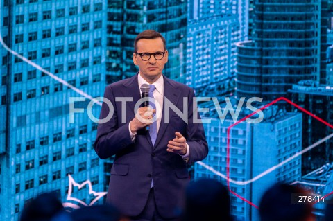  13.05.2023 WARSZAWA<br />
KONWENCJA PROGRAMOWA PRAWA I SPRAWIEDLIWOSCI<br />
PROGRAMOWY UL<br />
N/Z PREMIER MATEUSZ MORAWIECKI<br />
FOT. MARCIN BANASZKIEWICZ/FOTONEWS  