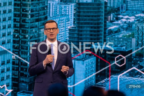  13.05.2023 WARSZAWA<br />
KONWENCJA PROGRAMOWA PRAWA I SPRAWIEDLIWOSCI<br />
PROGRAMOWY UL<br />
N/Z PREMIER MATEUSZ MORAWIECKI<br />
FOT. MARCIN BANASZKIEWICZ/FOTONEWS  