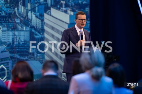  13.05.2023 WARSZAWA<br />
KONWENCJA PROGRAMOWA PRAWA I SPRAWIEDLIWOSCI<br />
PROGRAMOWY UL<br />
N/Z PREMIER MATEUSZ MORAWIECKI<br />
FOT. MARCIN BANASZKIEWICZ/FOTONEWS  