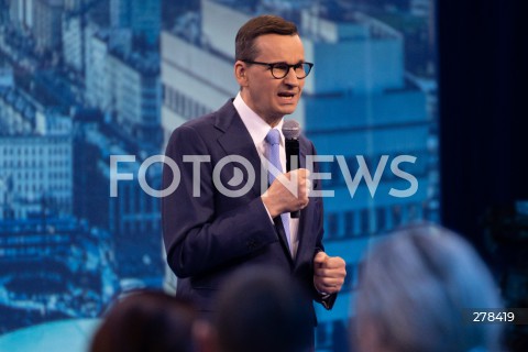  13.05.2023 WARSZAWA<br />
KONWENCJA PROGRAMOWA PRAWA I SPRAWIEDLIWOSCI<br />
PROGRAMOWY UL<br />
N/Z PREMIER MATEUSZ MORAWIECKI<br />
FOT. MARCIN BANASZKIEWICZ/FOTONEWS  