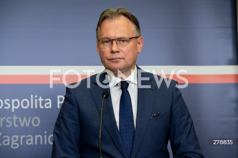  30.05.2023 WARSZAWA<br />
KONFERENCJA PRASOWA WICEMINISTRA SPRAW ZAGRANICZNYCH ARKADIUSZA MULARCZYKA<br />
N/Z ARKADIUSZ MULARCZYK<br />
FOT. MARCIN BANASZKIEWICZ/FOTONEWS  