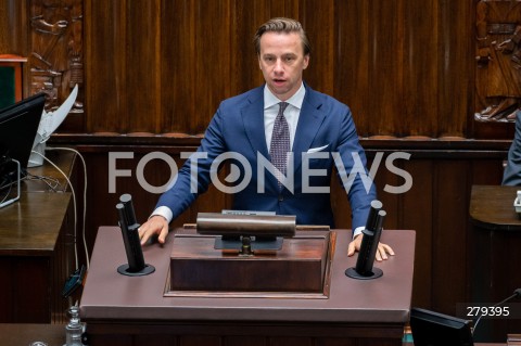  16.06.2023 WARSZAWA SEJM <br />
POSIEDZENIE SEJMU RP<br />
N/Z KRZYSZTOF BOSAK<br />
FOT. MARCIN BANASZKIEWICZ/FOTONEWS 