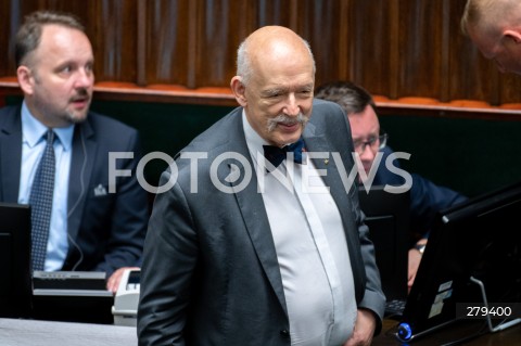  16.06.2023 WARSZAWA SEJM <br />
POSIEDZENIE SEJMU RP<br />
N/Z JANUSZ KORWIN MIKKE<br />
FOT. MARCIN BANASZKIEWICZ/FOTONEWS 