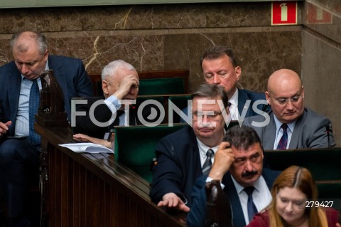  16.06.2023 WARSZAWA SEJM <br />
POSIEDZENIE SEJMU RP<br />
N/Z JAROSLAW KACZYNSKI MARIUSZ BLASZCZAK<br />
FOT. MARCIN BANASZKIEWICZ/FOTONEWS 