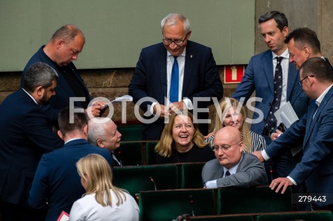  16.06.2023 WARSZAWA SEJM <br />
POSIEDZENIE SEJMU RP<br />
N/Z JAROSLAW KACZYNSKI KAZIMIERZ SMOLINSKI JOANNA LICHOCKA MARIUSZ BLASZCZAK<br />
FOT. MARCIN BANASZKIEWICZ/FOTONEWS 