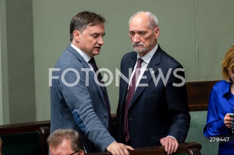  16.06.2023 WARSZAWA SEJM <br />
POSIEDZENIE SEJMU RP<br />
N/Z ZBIGNIEW ZIOBRO ANTONI MACIEREWICZ<br />
FOT. MARCIN BANASZKIEWICZ/FOTONEWS 