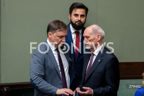  16.06.2023 WARSZAWA SEJM <br />
POSIEDZENIE SEJMU RP<br />
N/Z ZBIGNIEW ZIOBRO NORBERT KACZMARCZYK ANTONI MACIEREWICZ<br />
FOT. MARCIN BANASZKIEWICZ/FOTONEWS 