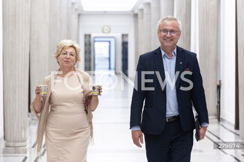  06.07.2023 WARSZAWA SEJM <br />
DZIEN W SEJMIE<br />
N/Z JERZY MALECKI ANNA CICHOLSKA<br />
 