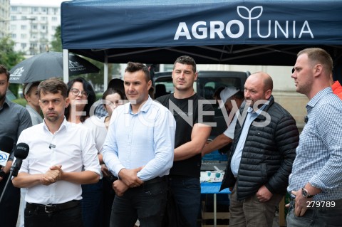  20.07.2023 WARSZAWA<br />
KONFERENCJA PRASOWA LIDERA AGROUNII MICHALA KOLODZIEJCZAKA<br />
N/Z MICHAL KOLODZIEJCZAK<br />
FOT. MARCIN BANASZKIEWICZ/FOTONEWS  