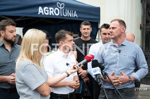  20.07.2023 WARSZAWA<br />
KONFERENCJA PRASOWA LIDERA AGROUNII MICHALA KOLODZIEJCZAKA<br />
N/Z MICHAL KOLODZIEJCZAK<br />
FOT. MARCIN BANASZKIEWICZ/FOTONEWS  