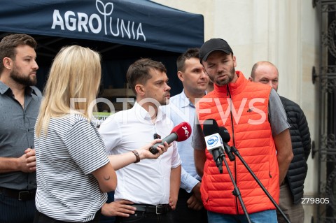  20.07.2023 WARSZAWA<br />
KONFERENCJA PRASOWA LIDERA AGROUNII MICHALA KOLODZIEJCZAKA<br />
N/Z MICHAL KOLODZIEJCZAK<br />
FOT. MARCIN BANASZKIEWICZ/FOTONEWS  