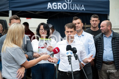  20.07.2023 WARSZAWA<br />
KONFERENCJA PRASOWA LIDERA AGROUNII MICHALA KOLODZIEJCZAKA<br />
N/Z MICHAL KOLODZIEJCZAK<br />
FOT. MARCIN BANASZKIEWICZ/FOTONEWS  