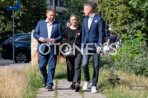  29.07.2023 WARSZAWA<br />
KONFERENCJA PRASOWA PLATFORMY OBYWATELSKIEJ<br />
N/Z MARCIN KIERWINSKI ALEKSANDRA GAJEWSKA ARKADIUSZ MARCHEWKA<br />
FOT. MARCIN BANASZKIEWICZ/FOTONEWS  