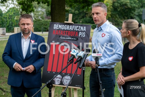  29.07.2023 WARSZAWA<br />
KONFERENCJA PRASOWA PLATFORMY OBYWATELSKIEJ<br />
N/Z MARCIN KIERWINSKI ALEKSANDRA GAJEWSKA ARKADIUSZ MARCHEWKA<br />
FOT. MARCIN BANASZKIEWICZ/FOTONEWS  