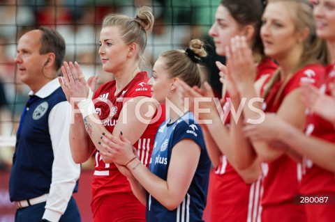  02.08.2023 KROSNO ( POLSKA - POLAND ) <br />
SIATKOWKA - VOLLEYBALL <br />
MECZ TOWARZYSKI <br />
FRIENDLY MATCH <br />
MECZ POLSKA - TURCJA ( POLAND - TURKEY ) <br />
N/Z JOANNA WOLOSZ MARIA STENZEL <br />
 