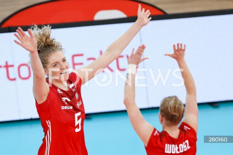  02.08.2023 KROSNO ( POLSKA - POLAND ) <br />
SIATKOWKA - VOLLEYBALL <br />
MECZ TOWARZYSKI <br />
FRIENDLY MATCH <br />
MECZ POLSKA - TURCJA ( POLAND - TURKEY ) <br />
N/Z AGNIESZKA KORNELUK RADOSC EMOCJE SYLWETKA <br />
 