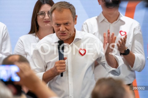  16.08.2023 WARSZAWA<br />
RADA KRAJOWA PLATFORMY OBYWATELSKIEJ<br />
N/Z DONALD TUSK<br />
FOT. MARCIN BANASZKIEWICZ/FOTONEWS  