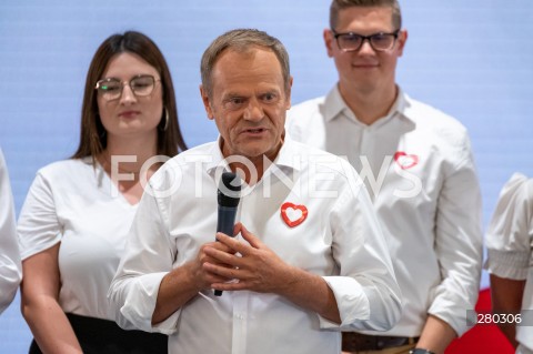  16.08.2023 WARSZAWA<br />
RADA KRAJOWA PLATFORMY OBYWATELSKIEJ<br />
N/Z DONALD TUSK<br />
FOT. MARCIN BANASZKIEWICZ/FOTONEWS  