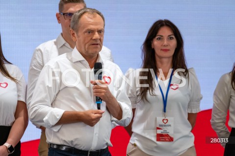  16.08.2023 WARSZAWA<br />
RADA KRAJOWA PLATFORMY OBYWATELSKIEJ<br />
N/Z DONALD TUSK<br />
FOT. MARCIN BANASZKIEWICZ/FOTONEWS  