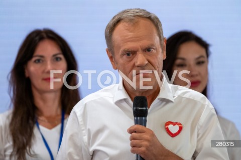  16.08.2023 WARSZAWA<br />
RADA KRAJOWA PLATFORMY OBYWATELSKIEJ<br />
N/Z DONALD TUSK<br />
FOT. MARCIN BANASZKIEWICZ/FOTONEWS  