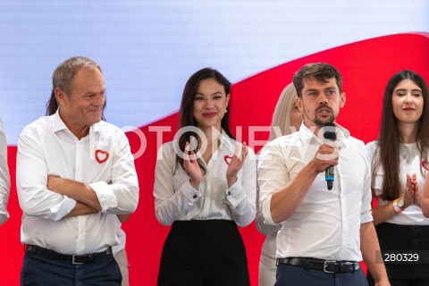  16.08.2023 WARSZAWA<br />
RADA KRAJOWA PLATFORMY OBYWATELSKIEJ<br />
N/Z DONALD TUSK MICHAL KOLODZIEJCZAK<br />
FOT. MARCIN BANASZKIEWICZ/FOTONEWS  