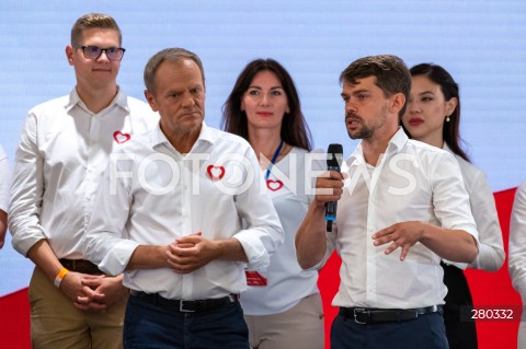  16.08.2023 WARSZAWA<br />
RADA KRAJOWA PLATFORMY OBYWATELSKIEJ<br />
N/Z DONALD TUSK MICHAL KOLODZIEJCZAK<br />
FOT. MARCIN BANASZKIEWICZ/FOTONEWS  