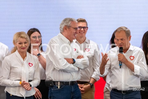  16.08.2023 WARSZAWA<br />
RADA KRAJOWA PLATFORMY OBYWATELSKIEJ<br />
N/Z KAROLINA PAWLICZAK BOGUSLAW WOLOSZANSKI DONALD TUSK<br />
FOT. MARCIN BANASZKIEWICZ/FOTONEWS  