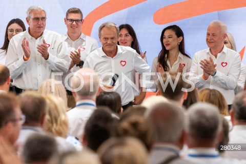  16.08.2023 WARSZAWA<br />
RADA KRAJOWA PLATFORMY OBYWATELSKIEJ<br />
N/Z BOGUSLAW WOLOSZANSKI DONALD TUSK APOLONIUSZ TAJNER<br />
FOT. MARCIN BANASZKIEWICZ/FOTONEWS  