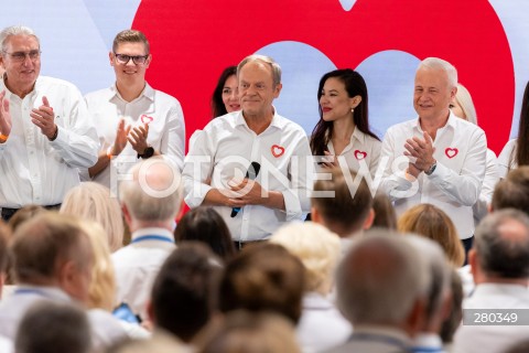  16.08.2023 WARSZAWA<br />
RADA KRAJOWA PLATFORMY OBYWATELSKIEJ<br />
N/Z BOGUSLAW WOLOSZANSKI DONALD TUSK APOLONIUSZ TAJNER<br />
FOT. MARCIN BANASZKIEWICZ/FOTONEWS  