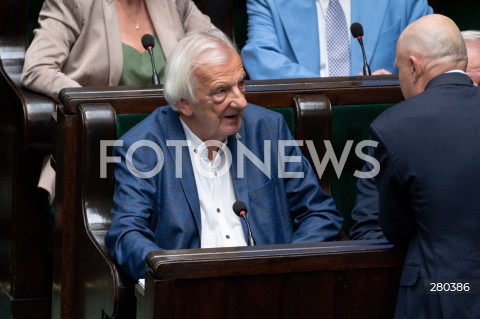  16.08.2023 WARSZAWA<br />
POSIEDZENIE SEJMU RP<br />
N/Z RYSZARD TERLECKI<br />
FOT. MARCIN BANASZKIEWICZ/FOTONEWS  