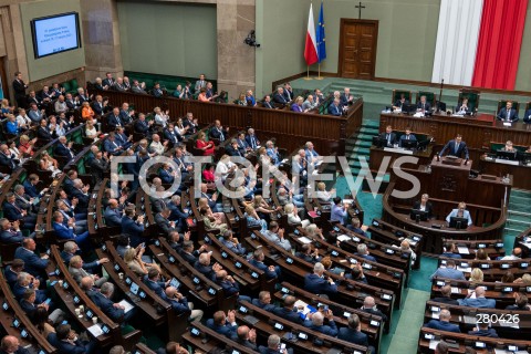  16.08.2023 WARSZAWA<br />
POSIEDZENIE SEJMU RP<br />
N/Z SALA SEJMOWA POSLOWIE PRAWA I SPRAWIEDLIWOSCI<br />
FOT. MARCIN BANASZKIEWICZ/FOTONEWS  