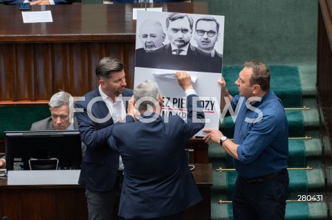  16.08.2023 WARSZAWA<br />
POSIEDZENIE SEJMU RP<br />
N/Z KRZYSZTOF SMISZEK TOMASZ TRELA MAREK SUSKI<br />
FOT. MARCIN BANASZKIEWICZ/FOTONEWS  