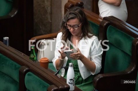  16.08.2023 WARSZAWA<br />
POSIEDZENIE SEJMU RP<br />
N/Z KLAUDIA JACHIRA<br />
FOT. MARCIN BANASZKIEWICZ/FOTONEWS  