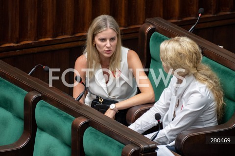  16.08.2023 WARSZAWA<br />
POSIEDZENIE SEJMU RP<br />
N/Z ALEKSANDRA GAJEWSKA<br />
FOT. MARCIN BANASZKIEWICZ/FOTONEWS  