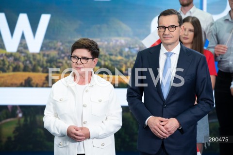  18.08.2023 WARSZAWA<br />
OSWIADCZENIE PREZESA PRAWA I SPRAWIEDLIWOSCI JAROSLAWA KACZYNSKIEGO<br />
N/Z BEATA SZYDLO MATEUSZ MORAWIECKI<br />
FOT. MARCIN BANASZKIEWICZ/FOTONEWS  