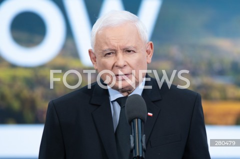  18.08.2023 WARSZAWA<br />
OSWIADCZENIE PREZESA PRAWA I SPRAWIEDLIWOSCI JAROSLAWA KACZYNSKIEGO<br />
N/Z JAROSLAW KACZYNSKI<br />
FOT. MARCIN BANASZKIEWICZ/FOTONEWS  