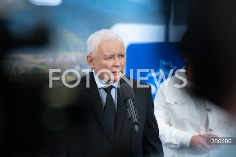  18.08.2023 WARSZAWA<br />
OSWIADCZENIE PREZESA PRAWA I SPRAWIEDLIWOSCI JAROSLAWA KACZYNSKIEGO<br />
N/Z JAROSLAW KACZYNSKI<br />
FOT. MARCIN BANASZKIEWICZ/FOTONEWS  