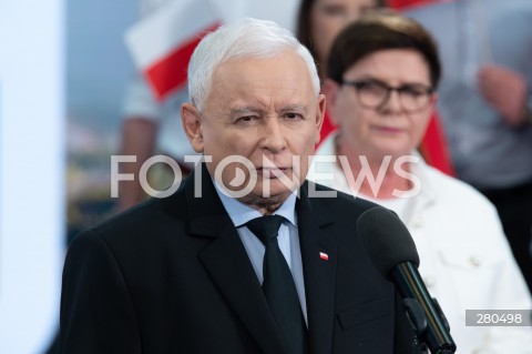  18.08.2023 WARSZAWA<br />
OSWIADCZENIE PREZESA PRAWA I SPRAWIEDLIWOSCI JAROSLAWA KACZYNSKIEGO<br />
N/Z JAROSLAW KACZYNSKI<br />
FOT. MARCIN BANASZKIEWICZ/FOTONEWS  