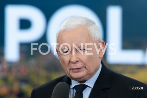  18.08.2023 WARSZAWA<br />
OSWIADCZENIE PREZESA PRAWA I SPRAWIEDLIWOSCI JAROSLAWA KACZYNSKIEGO<br />
N/Z JAROSLAW KACZYNSKI<br />
FOT. MARCIN BANASZKIEWICZ/FOTONEWS  