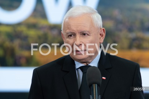  18.08.2023 WARSZAWA<br />
OSWIADCZENIE PREZESA PRAWA I SPRAWIEDLIWOSCI JAROSLAWA KACZYNSKIEGO<br />
N/Z JAROSLAW KACZYNSKI<br />
FOT. MARCIN BANASZKIEWICZ/FOTONEWS  