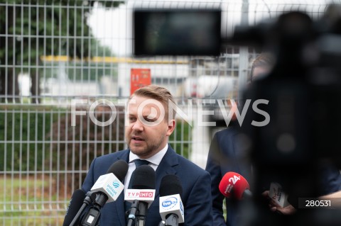  21.08.2023 WARSZAWA<br />
KONFERENCJA PRASOWA JACKA OZDOBY I ANDRZEJA SLIWKI<br />
AKCJA 4X NIE<br />
N/Z JACEK OZDOBA<br />
FOT. MARCIN BANASZKIEWICZ/FOTONEWS  