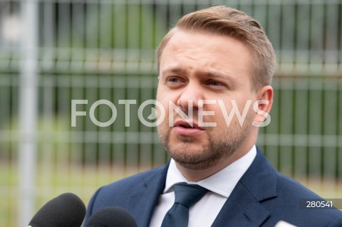  21.08.2023 WARSZAWA<br />
KONFERENCJA PRASOWA JACKA OZDOBY I ANDRZEJA SLIWKI<br />
AKCJA 4X NIE<br />
N/Z JACEK OZDOBA<br />
FOT. MARCIN BANASZKIEWICZ/FOTONEWS  