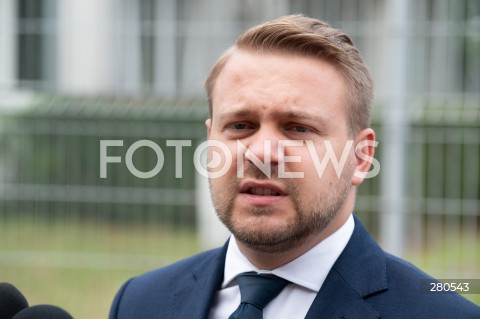  21.08.2023 WARSZAWA<br />
KONFERENCJA PRASOWA JACKA OZDOBY I ANDRZEJA SLIWKI<br />
AKCJA 4X NIE<br />
N/Z JACEK OZDOBA<br />
FOT. MARCIN BANASZKIEWICZ/FOTONEWS  