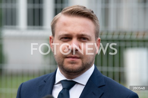  21.08.2023 WARSZAWA<br />
KONFERENCJA PRASOWA JACKA OZDOBY I ANDRZEJA SLIWKI<br />
AKCJA 4X NIE<br />
N/Z JACEK OZDOBA<br />
FOT. MARCIN BANASZKIEWICZ/FOTONEWS  