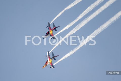  26.08.2023 RADOM<br />
MIEDZYNARODOWE POKAZY LOTNICZE AIR SHOW<br />
NIEZWYCIEZENI W PRZESTWORZACH<br />
N/Z SAMOLOTY ALPHAJET<br />
FOT. MARCIN BANASZKIEWICZ/FOTONEWS  