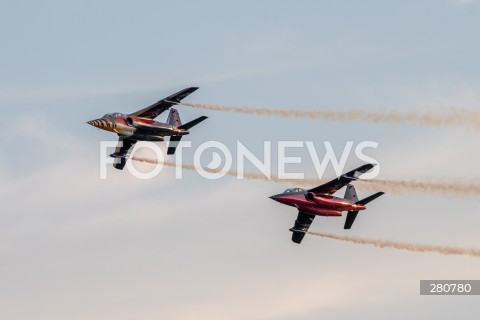  26.08.2023 RADOM<br />
MIEDZYNARODOWE POKAZY LOTNICZE AIR SHOW<br />
NIEZWYCIEZENI W PRZESTWORZACH<br />
N/Z SAMOLOTY ALPHAJET<br />
FOT. MARCIN BANASZKIEWICZ/FOTONEWS  