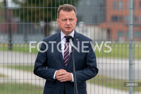  28.08.2023 LEGIONOWO<br />
KONFERENCJA PRASOWA MINISTRA OBRONY NARODOWEJ MARIUSZA BLASZCZAKA<br />
N/Z MARIUSZ BLASZCZAK<br />
FOT. MARCIN BANASZKIEWICZ/FOTONEWS  