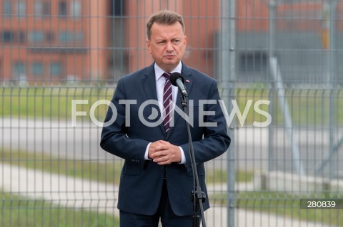  28.08.2023 LEGIONOWO<br />
KONFERENCJA PRASOWA MINISTRA OBRONY NARODOWEJ MARIUSZA BLASZCZAKA<br />
N/Z MARIUSZ BLASZCZAK<br />
FOT. MARCIN BANASZKIEWICZ/FOTONEWS  