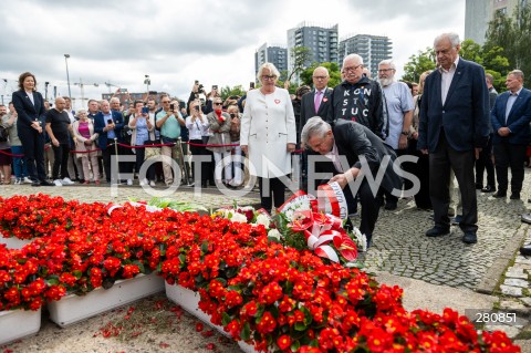  31.08.2023 GDANSK<br />
OBCHODY ROCZNICY SIERPNIA 1980 W GDANSKU<br />
N/Z LECH WALESA<br />
 